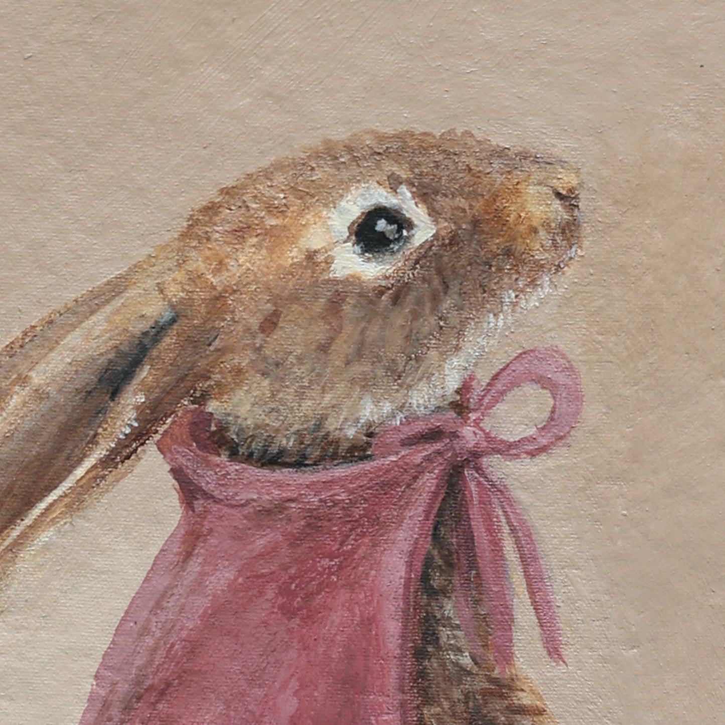 'Bunny with cape portrait' A5 original