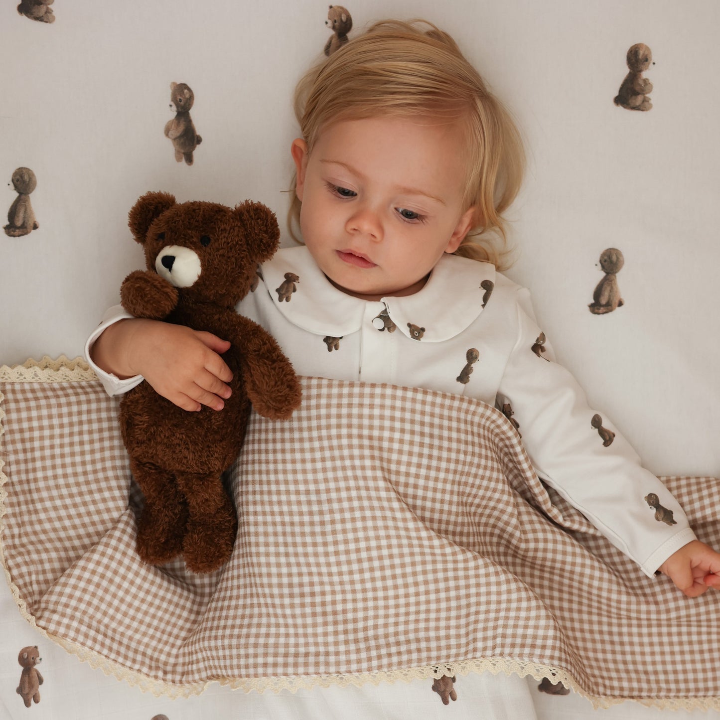 Cot sheet - Teddy Bear