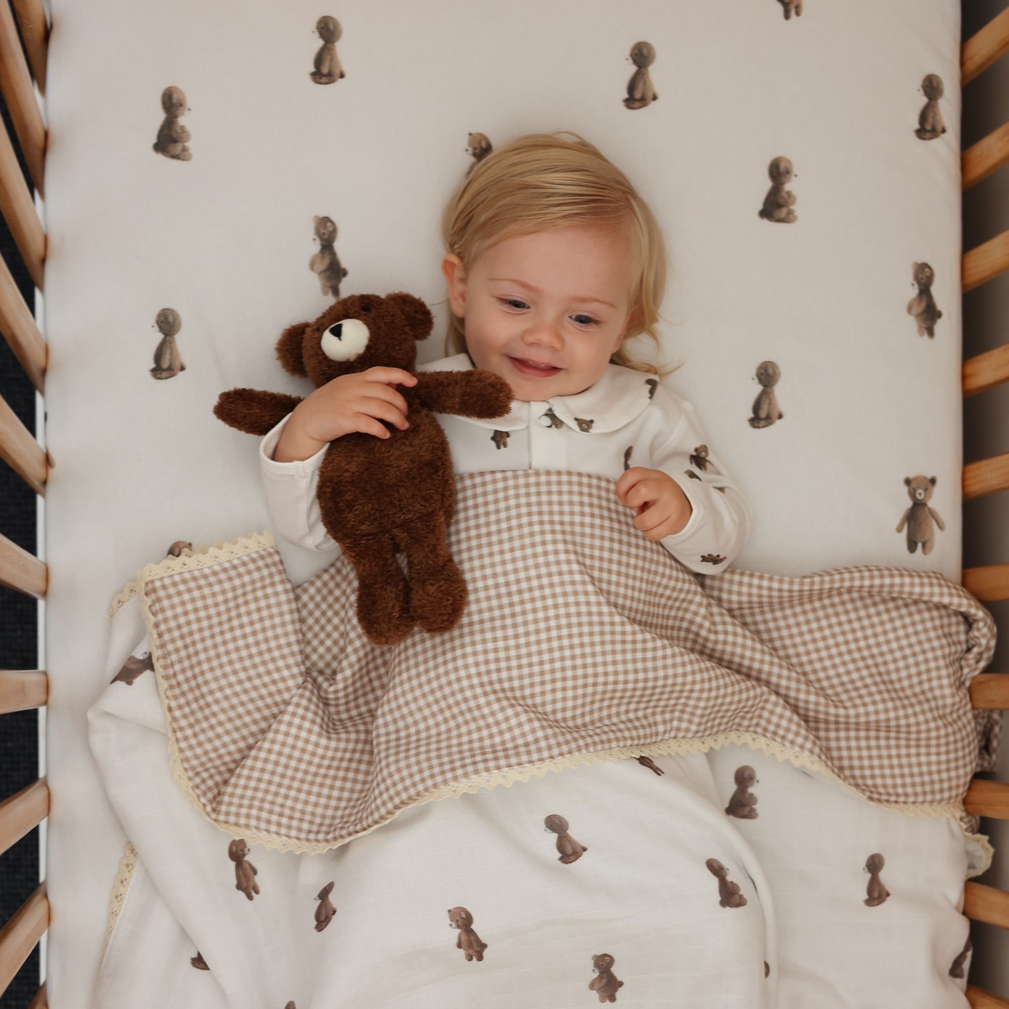 Cot sheet - Teddy Bear