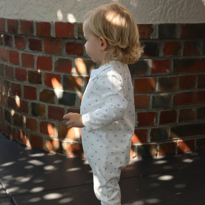 Cotton Babygrow - Blue Clover