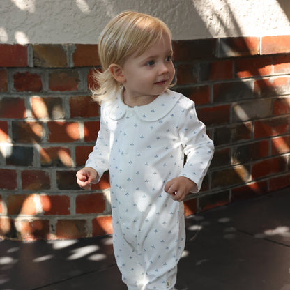 Cotton Babygrow - Blue Clover