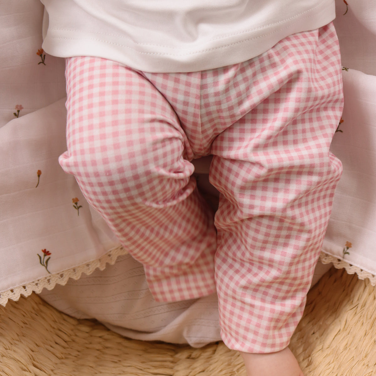 Pants - Pink Gingham