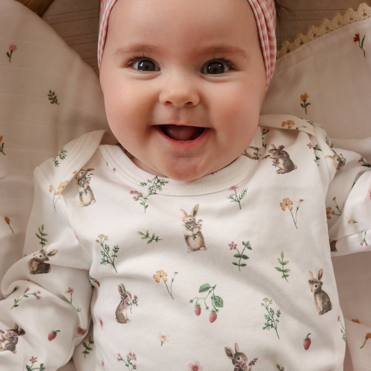 Long sleeve bodysuit - Flower Picking
