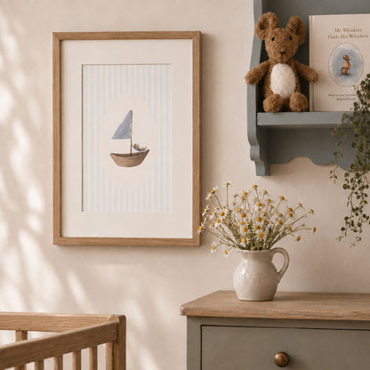 'Boating' print