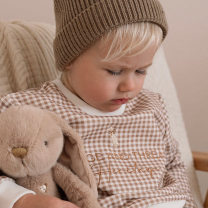Childrens Jumper - Brown Gingham