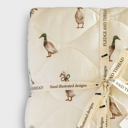 Quilted baby blanket - Duck