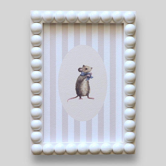 Mouse in Stripe with bobbin frame A5