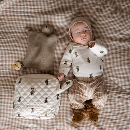 Quilted change bag - Teddy Bear