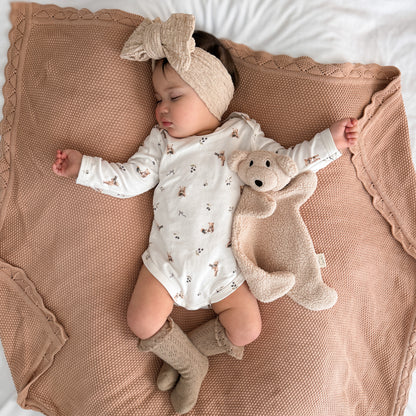 Long sleeve bodysuit - Bear with Berries
