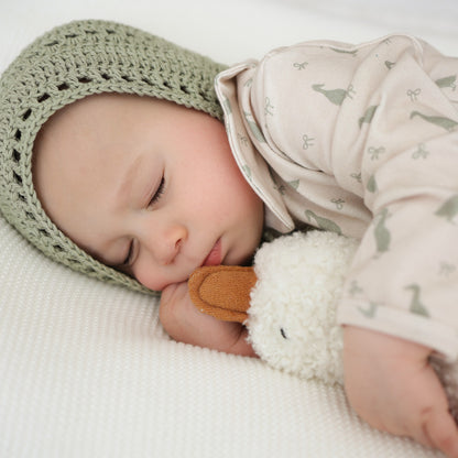 Cotton Babygrow - Duck Cream