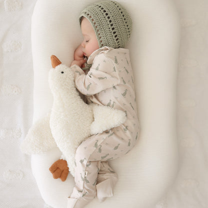 Cotton Babygrow - Duck Cream