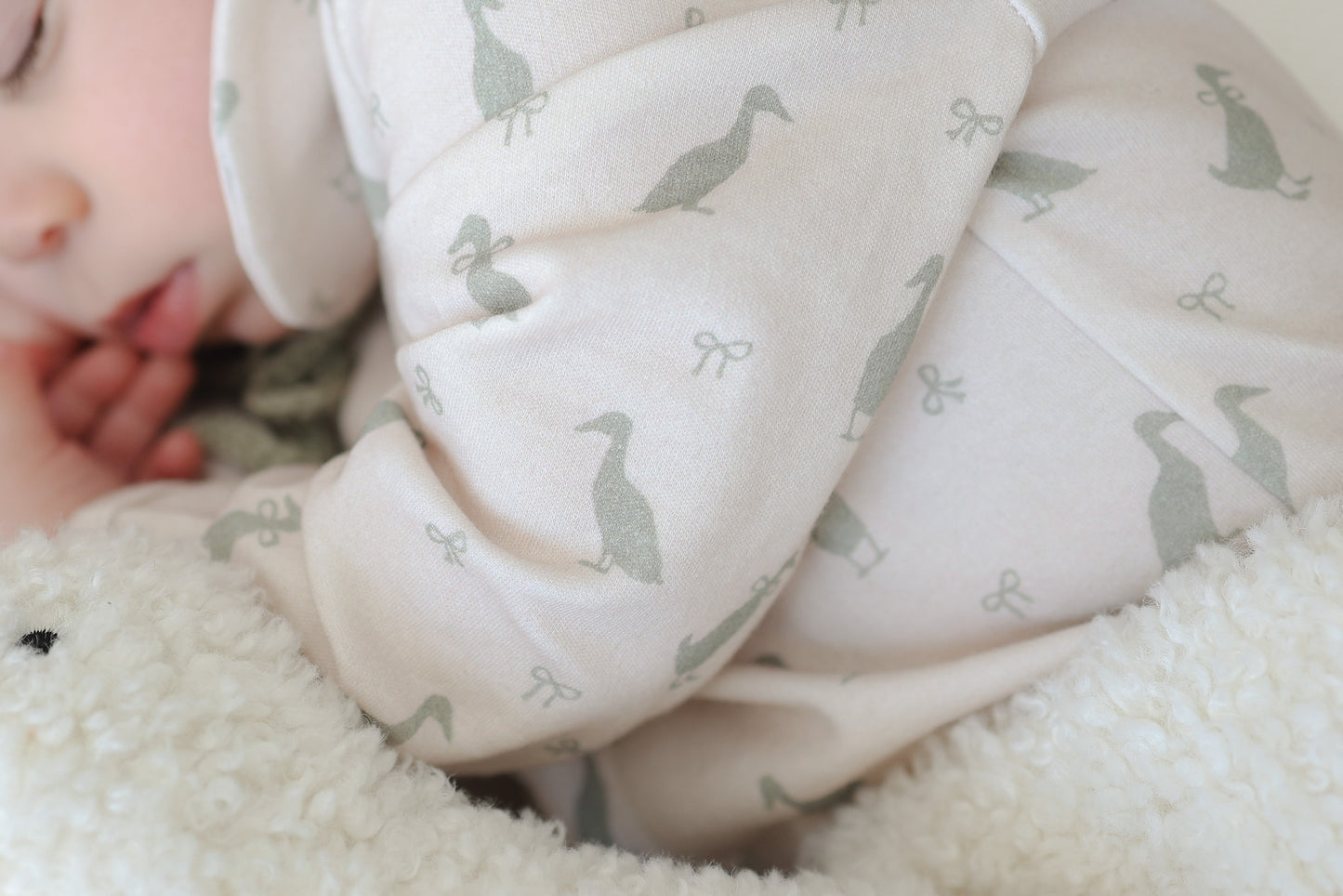 Duck Cream Babygrow