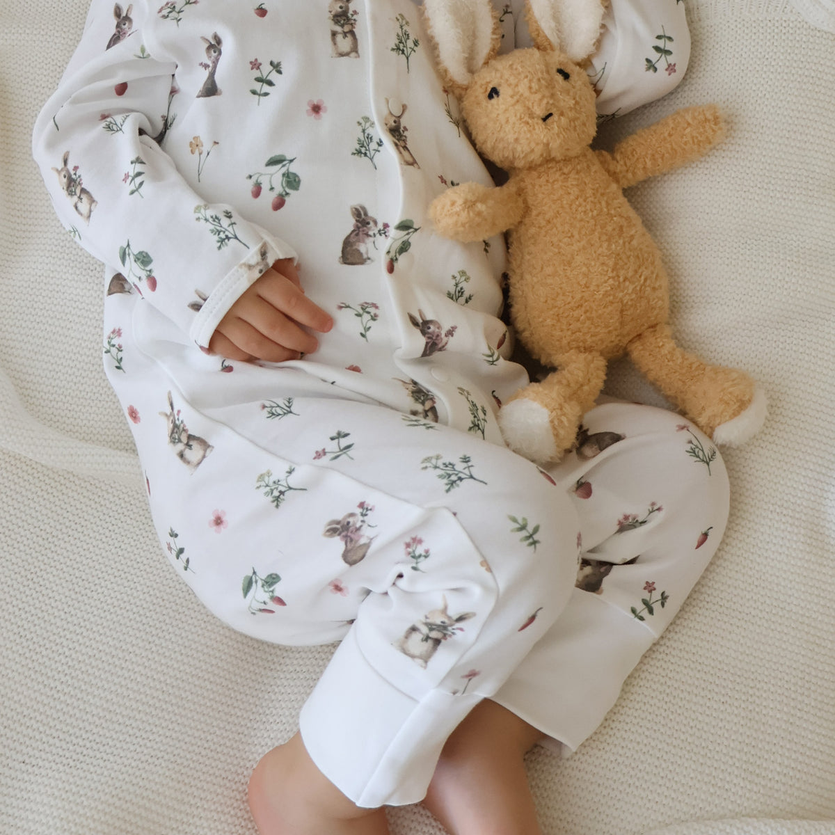 Cotton Babygrow - Flower Picking