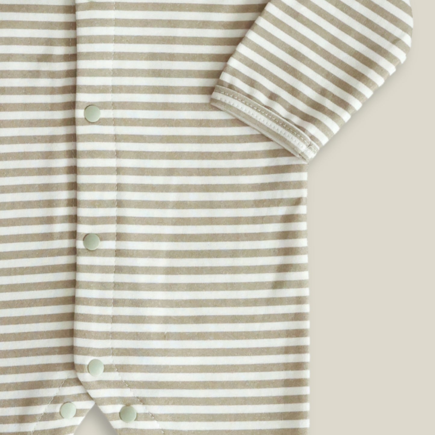 Green stripe Babygrow