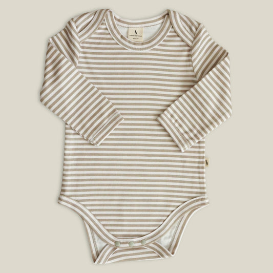 Long sleeve bodysuit - Green stripe