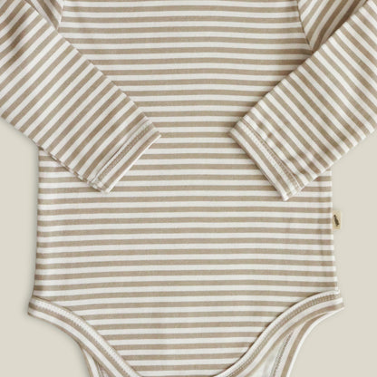 Long sleeve bodysuit - Green stripe