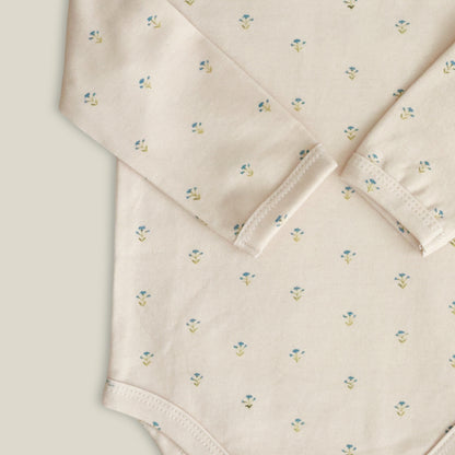Long sleeve bodysuit - Blue floral