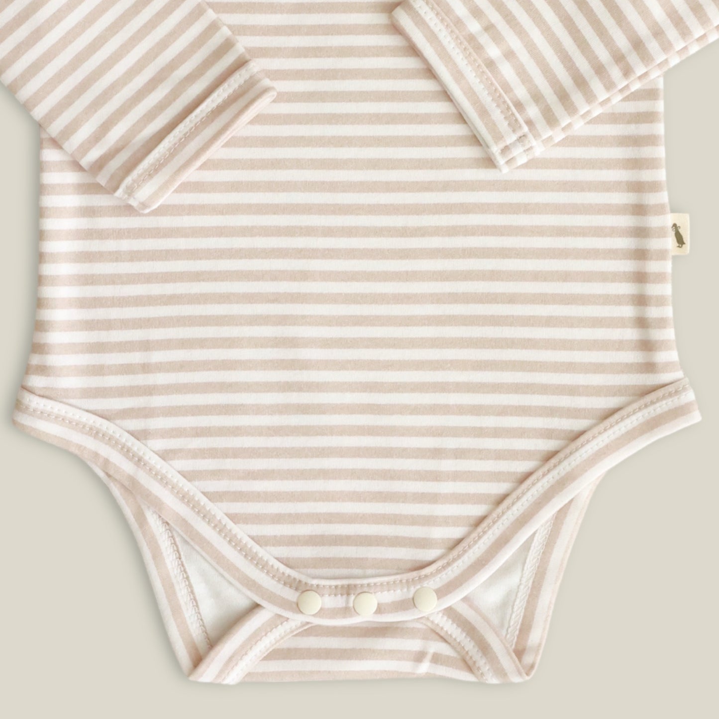 Long sleeve bodysuit - Sand stripe