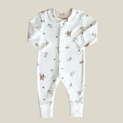 Cotton Babygrow - Squirrel