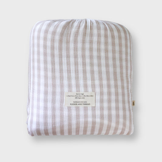 Sheet set - Pink Stripe