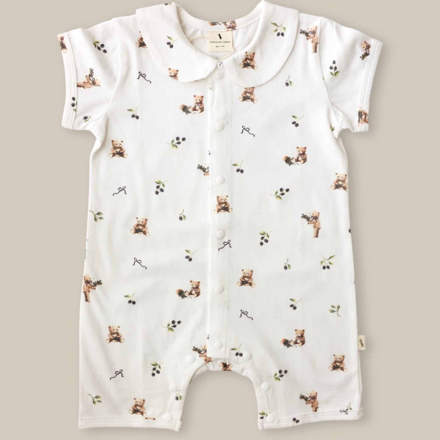 Romper - Bear With Berries 3-6m - Seconds