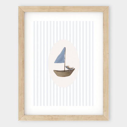 'Boating' print