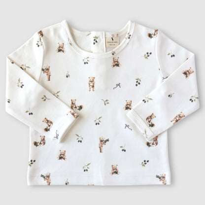 Long sleeve top - Bear with Berries