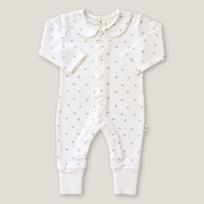 Cotton Babygrow - Blue Clover