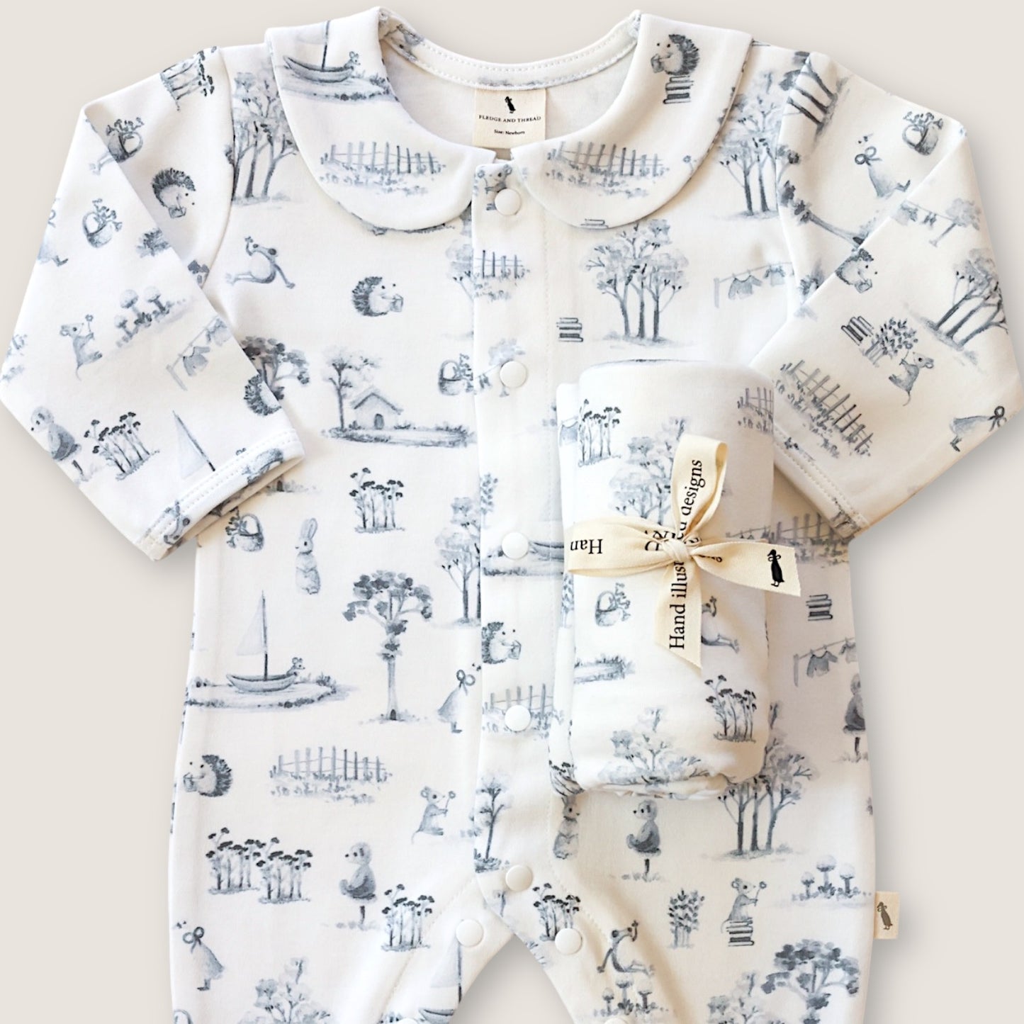Cotton Babygrow - Neighbourhood