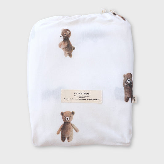 Cot sheet - Teddy Bear