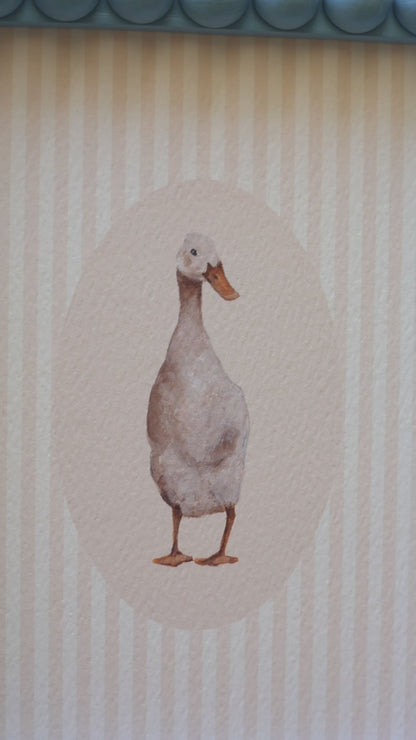Duck in stripe with Bobbin frame A5