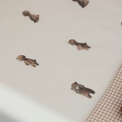 Cot sheet - Teddy Bear